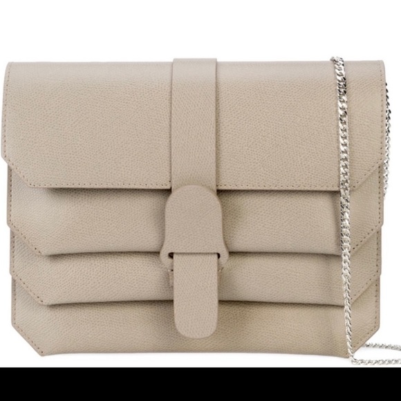 NWT Senreve Pebbled Italian Leather Crossbody Bag In Sand and dust bag included - Picture 4 of 14